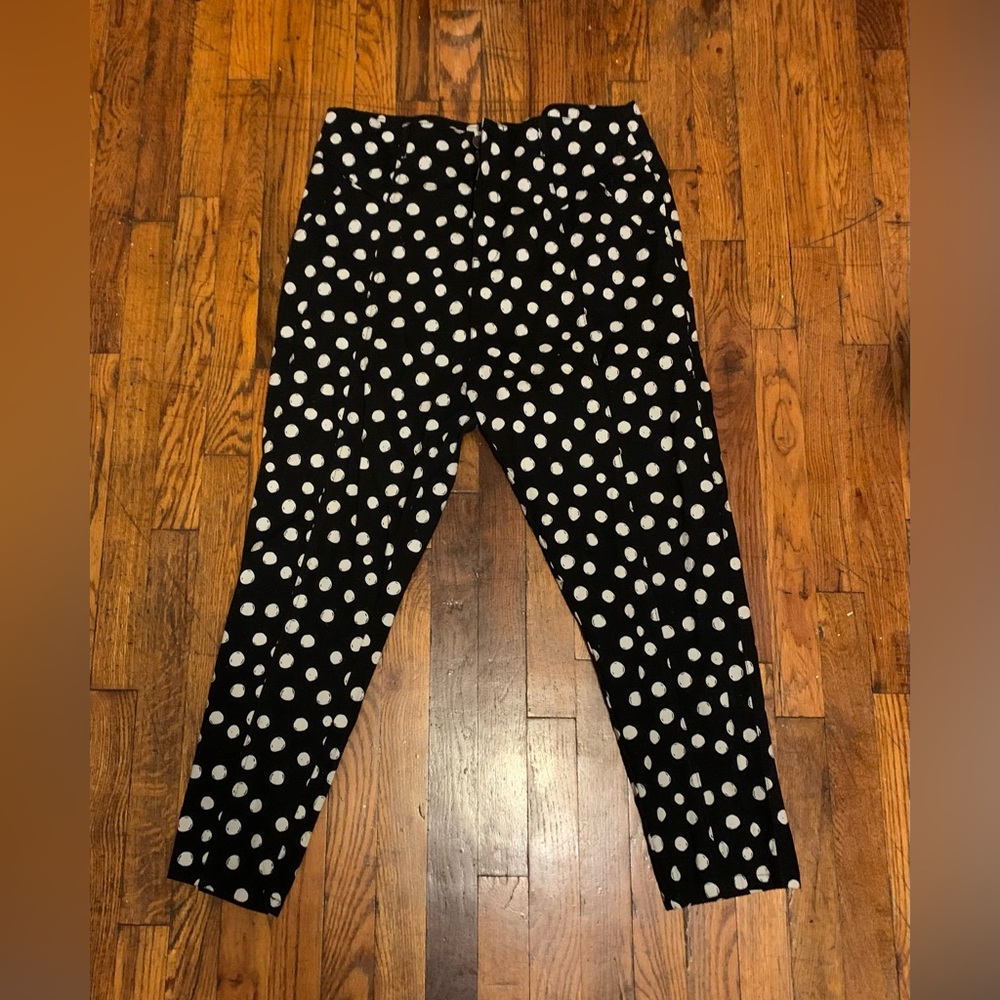 Lucy & Yak Polka Dot Straight Leg Pants